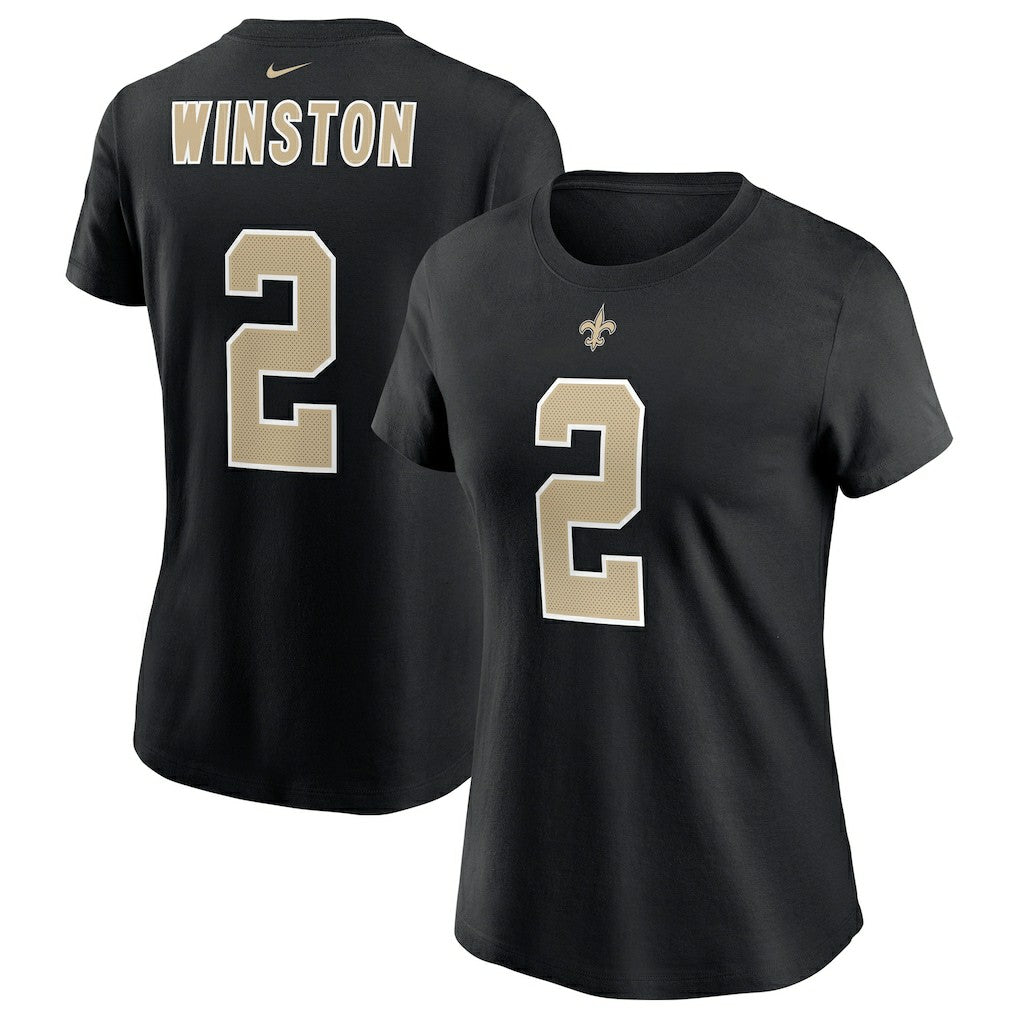 Jameis Winston  Women's Name & Number T-Shirt - New Orleans Saints T-shirts