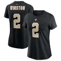 Jameis Winston  Women's Name & Number T-Shirt - New Orleans Saints T-shirts