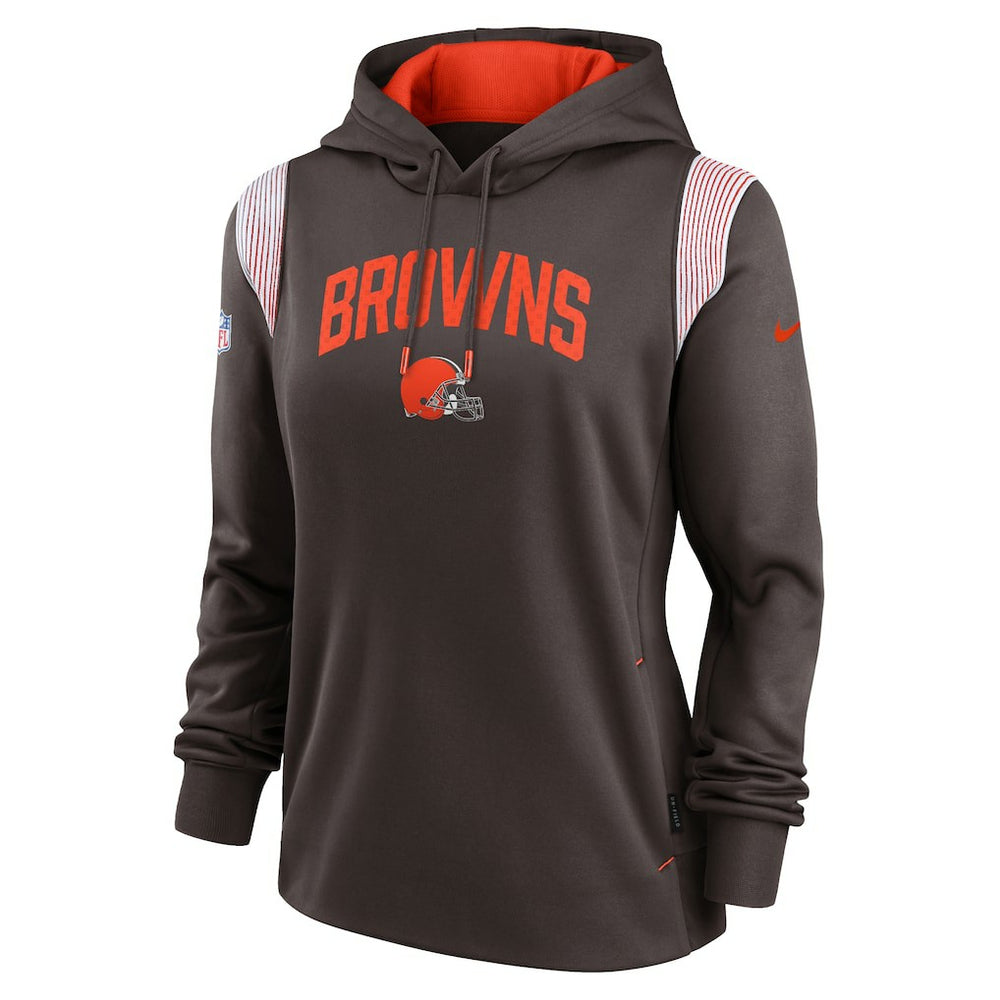 Women's Sideline Stack Performance Pullover Hoodie - Cleveland Browns Hoodies