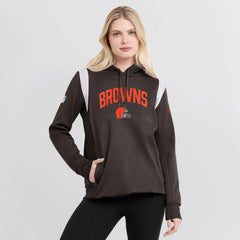 Women's Sideline Stack Performance Pullover Hoodie - Cleveland Browns Hoodies