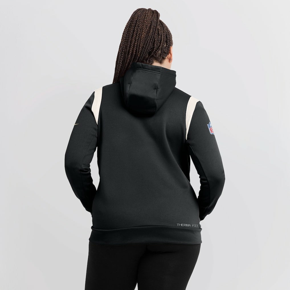 Women's Sideline Stack Performance Pullover Hoodie - New Orleans Saints Hoodies
