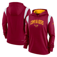 Women's Sideline Stack Performance Pullover Hoodie - Washington Commanders Hoodies