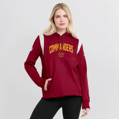 Women's Sideline Stack Performance Pullover Hoodie - Washington Commanders Hoodies