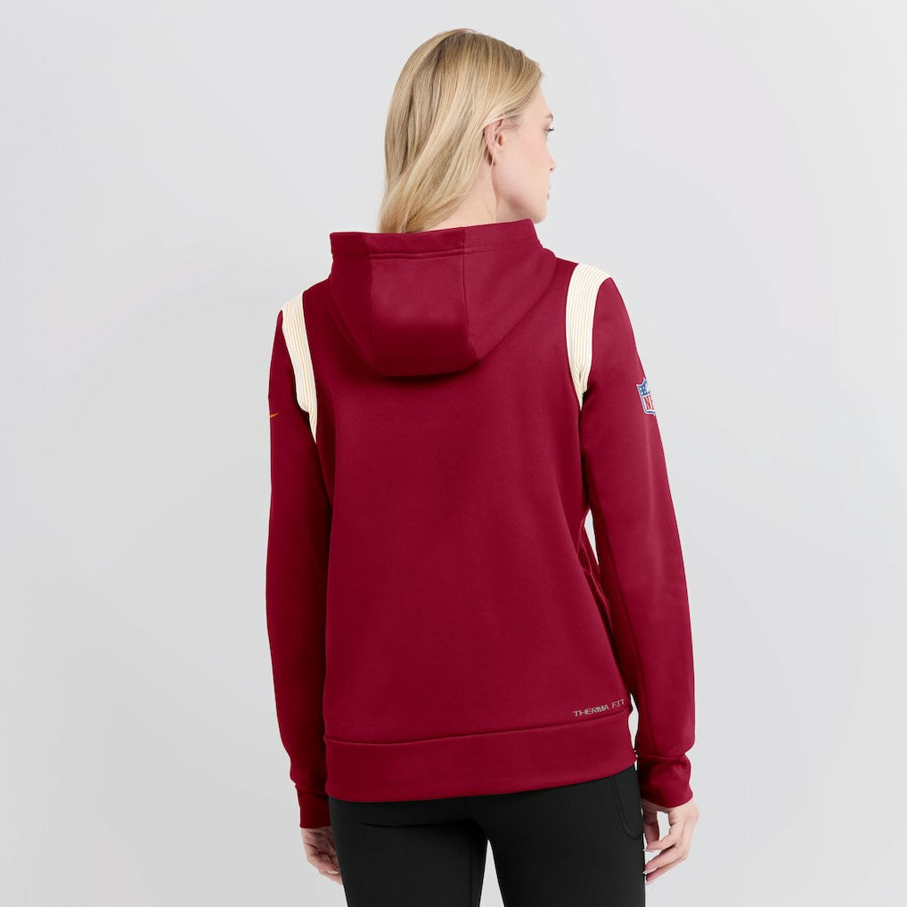 Women's Sideline Stack Performance Pullover Hoodie - Washington Commanders Hoodies