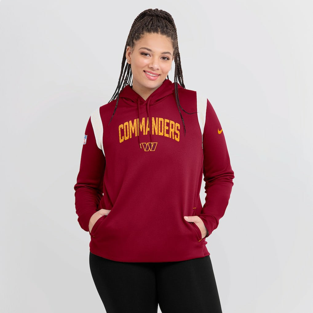 Women's Sideline Stack Performance Pullover Hoodie - Washington Commanders Hoodies