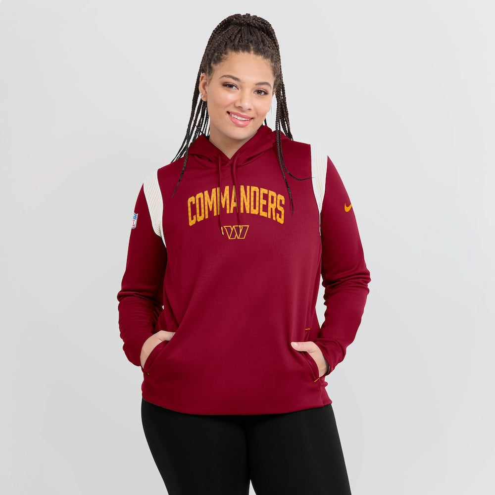 Women's Sideline Stack Performance Pullover Hoodie - Washington Commanders Hoodies