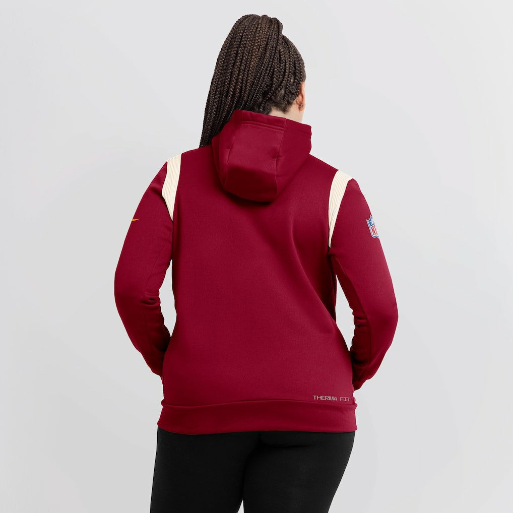 Women's Sideline Stack Performance Pullover Hoodie - Washington Commanders Hoodies