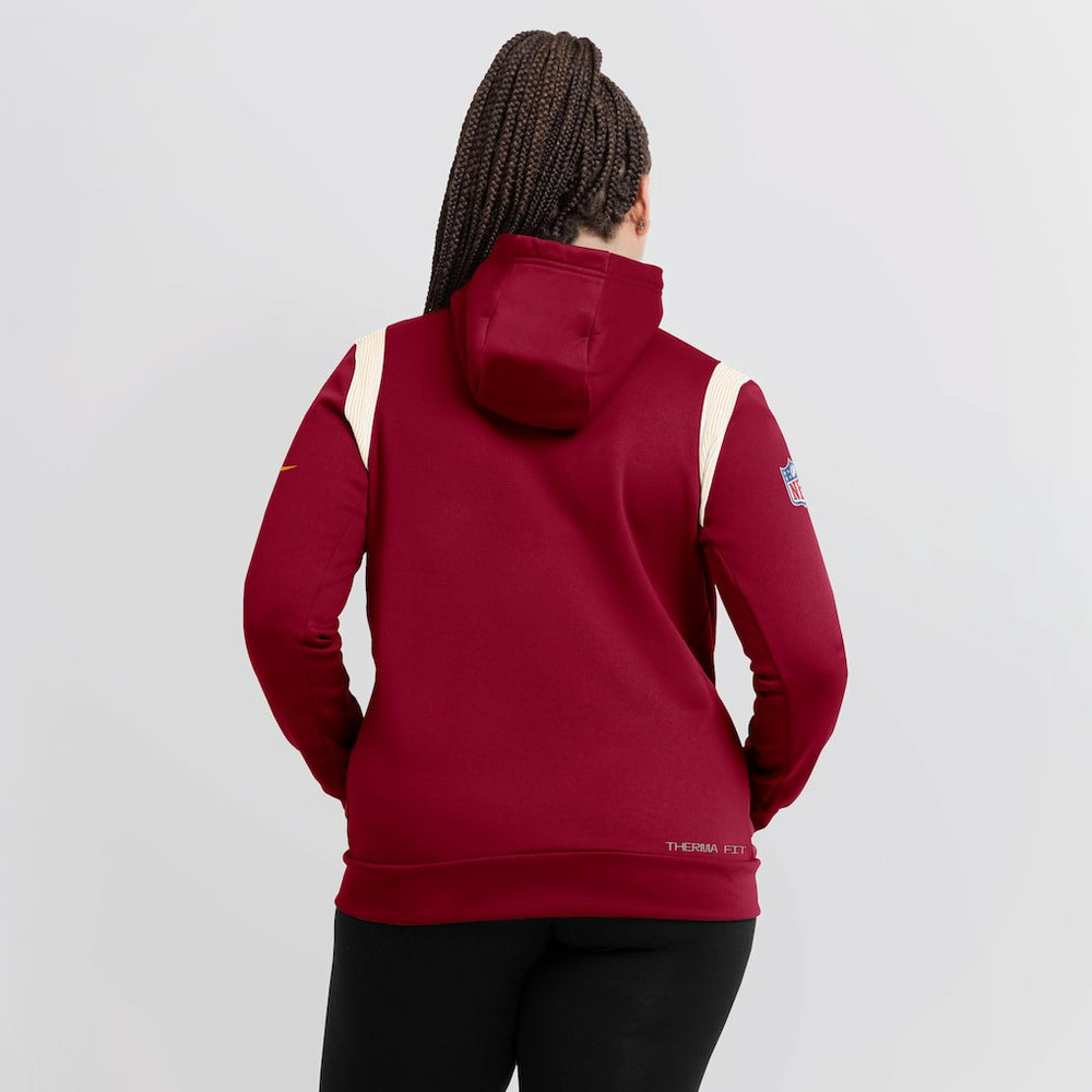 Women's Sideline Stack Performance Pullover Hoodie - Washington Commanders Hoodies