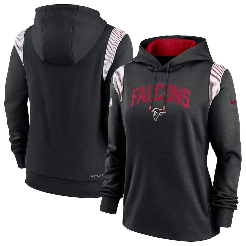 Women's Sideline Stack Performance Pullover Hoodie - Atlanta Falcons Hoodies