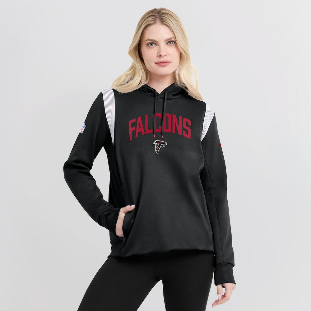 Women's Sideline Stack Performance Pullover Hoodie - Atlanta Falcons Hoodies