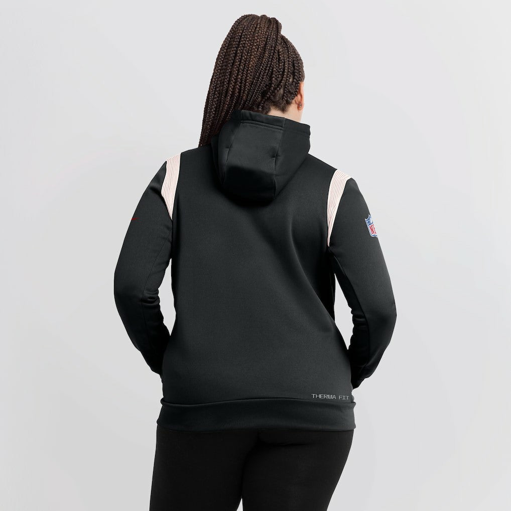 Women's Sideline Stack Performance Pullover Hoodie - Atlanta Falcons Hoodies