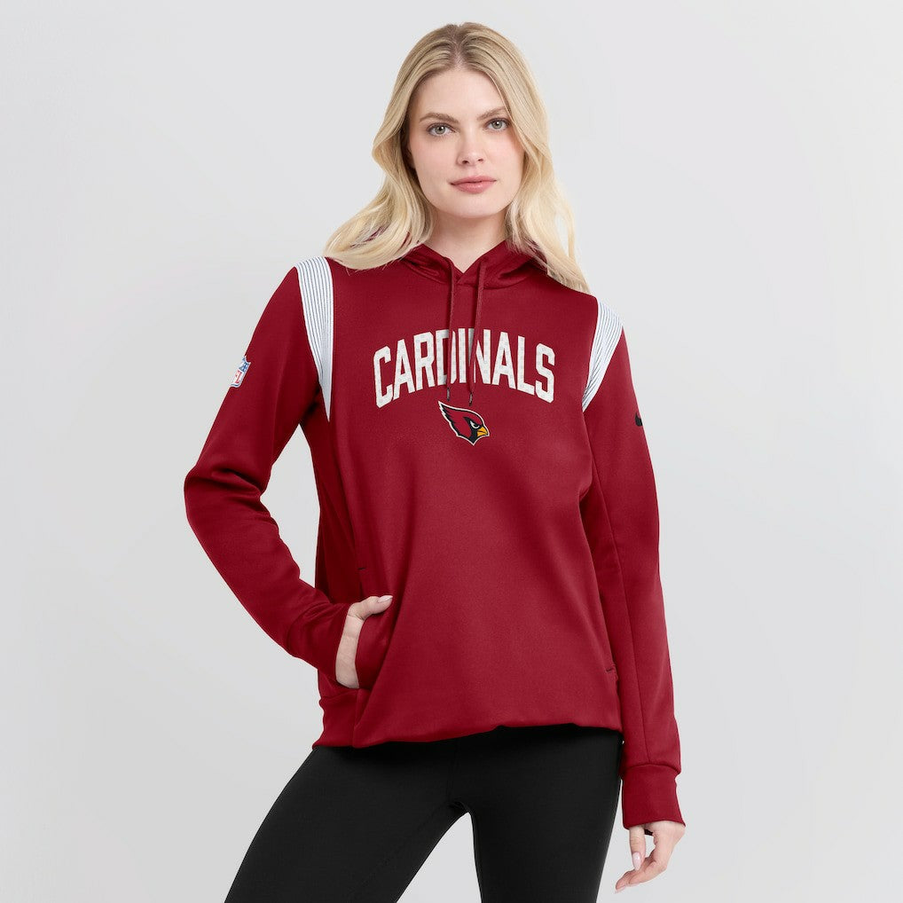 Women's Sideline Stack Performance Pullover Hoodie - Arizona Cardinals Hoodies