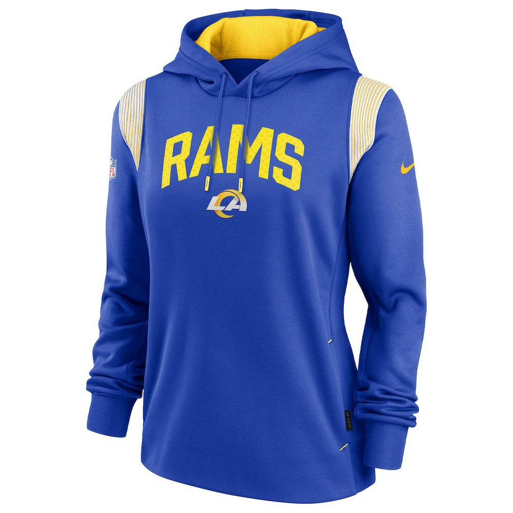 Women's Sideline Stack Performance Pullover Hoodie - Los Angeles Rams Hoodies