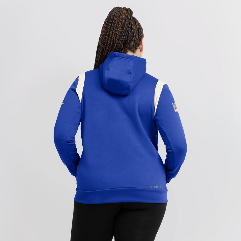 Women's Sideline Stack Performance Pullover Hoodie - Los Angeles Rams Hoodies