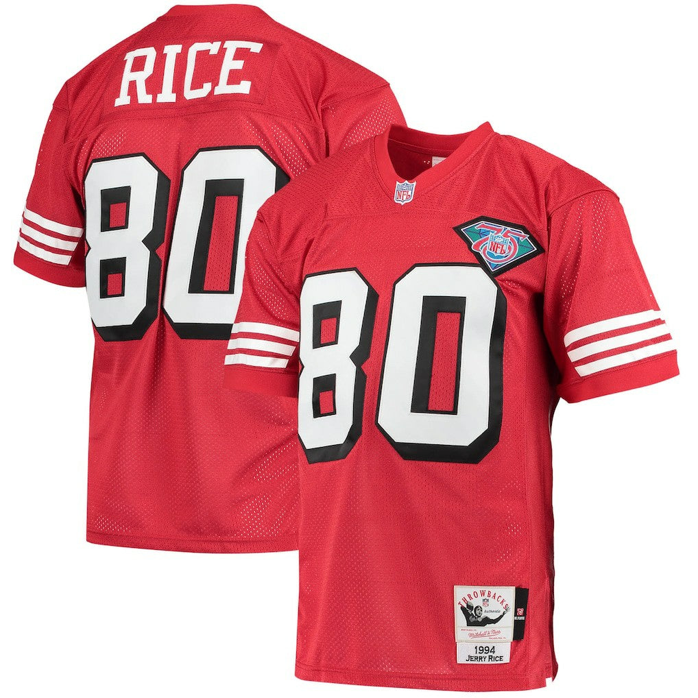 Jerry Rice  1994 Authentic Throwback Retired Player Jersey - San Francisco 49ers Jerseys