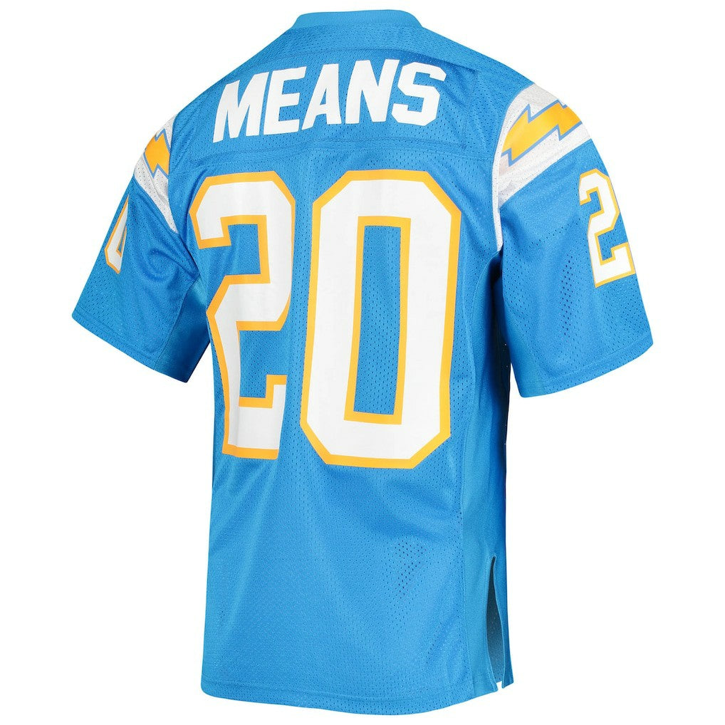 Natrone Means  1994 Authentic Throwback Retired Player Jersey - Los Angeles Chargers Jerseys