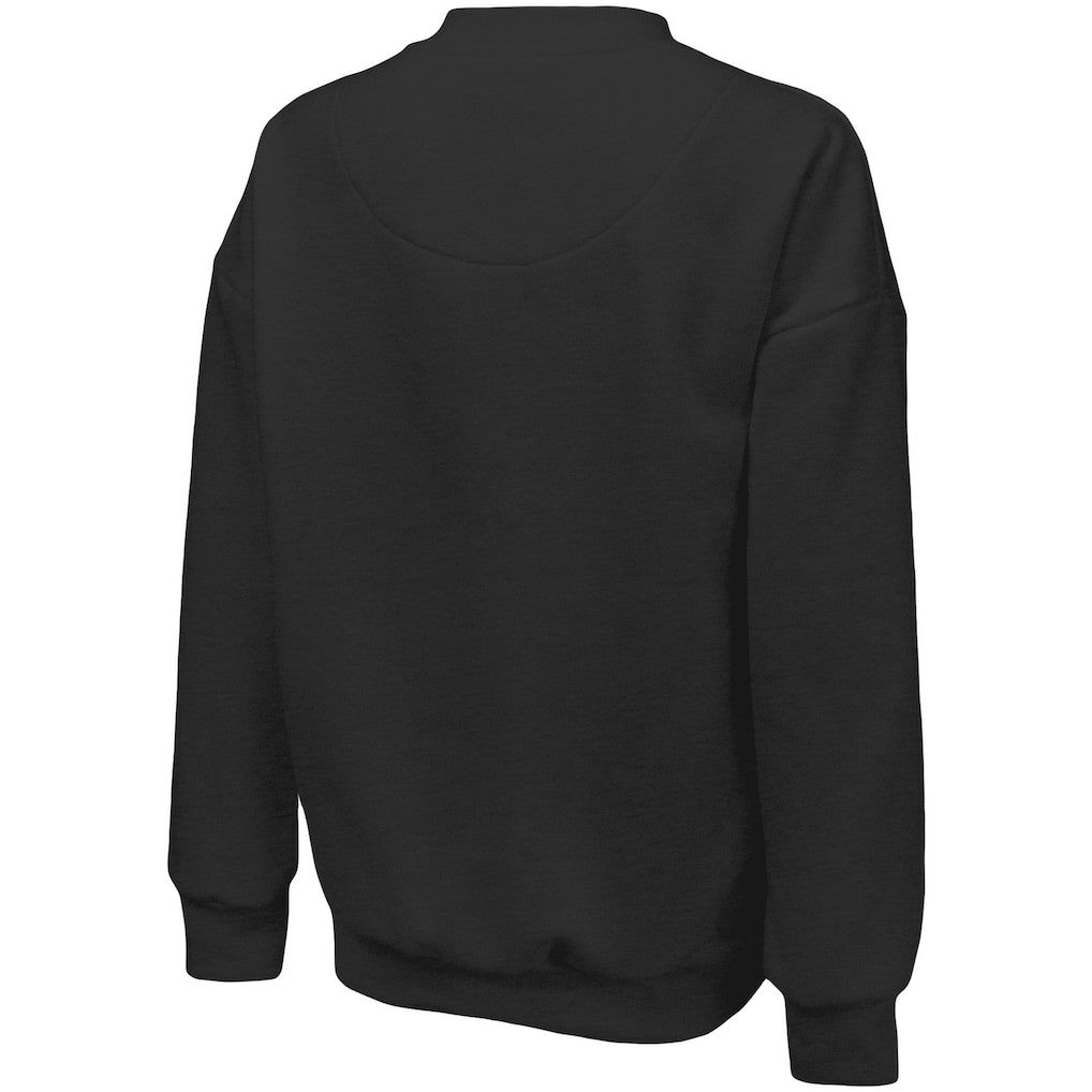 Brooklyn Nets Majestic Threads Women's Bank Shot Pullover Tri-Blend Sweatshirt