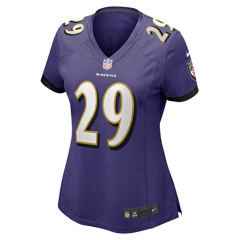 Ar'Darius Washington  Women's Player Game Jersey - Baltimore Ravens Jerseys