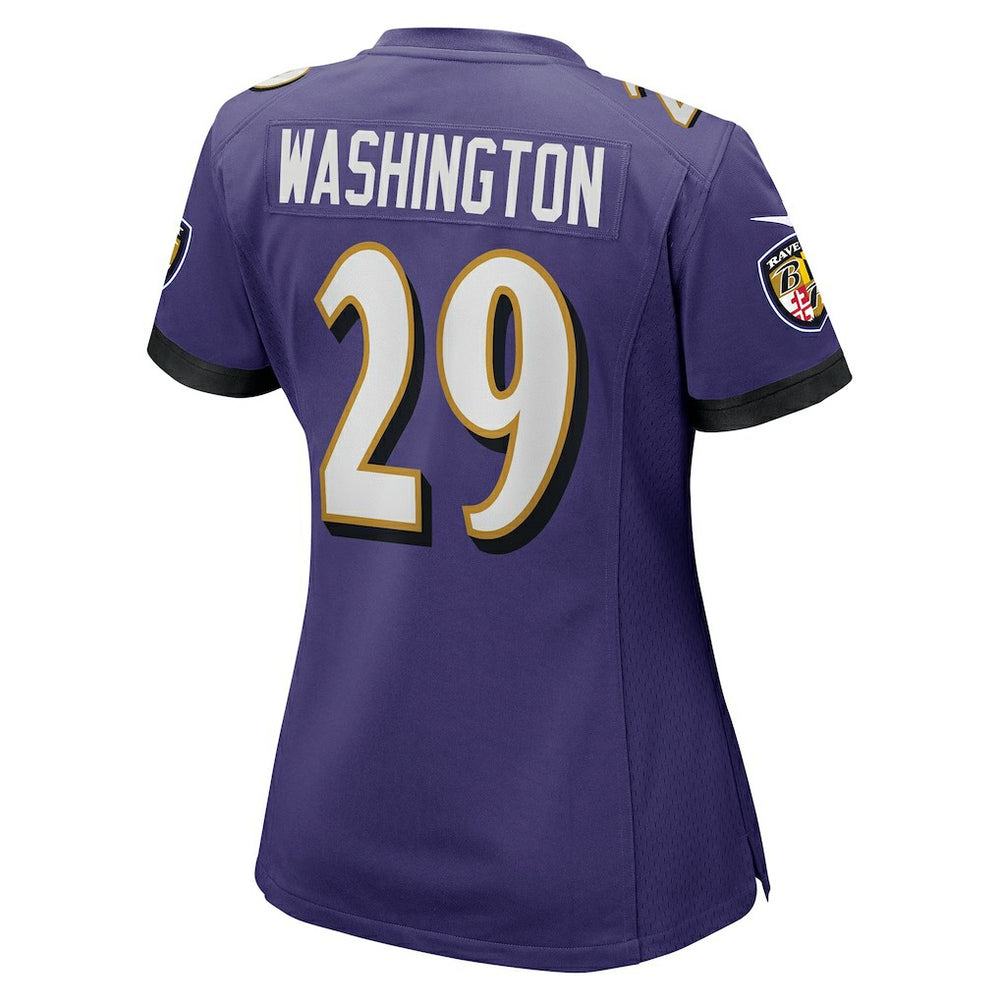 Ar'Darius Washington  Women's Player Game Jersey - Baltimore Ravens Jerseys