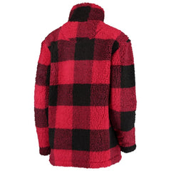 NHL Chicago Blackhawks G-III 4Her by Carl Banks Women's Plaid Sherpa Quarter-Zip Jacket