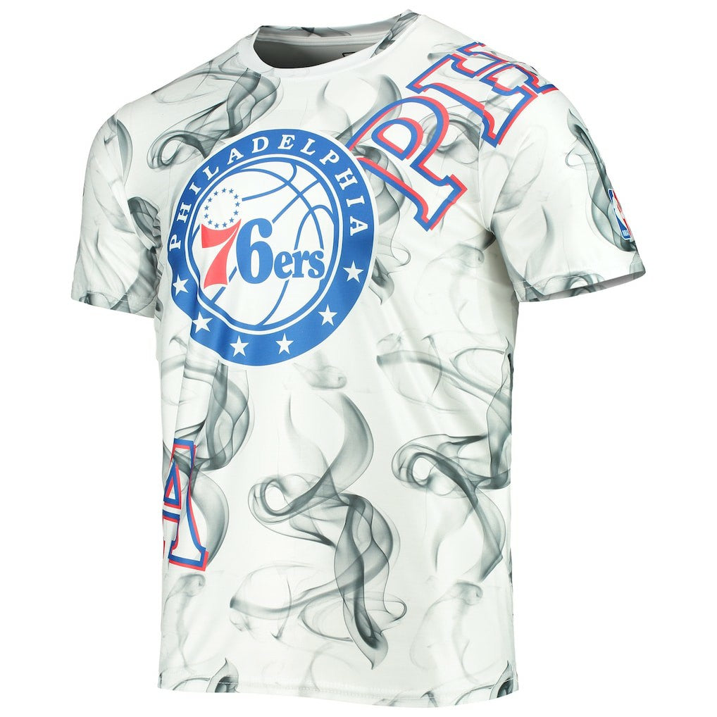 Philadelphia 76ers FISLL Asymmetric Bold Smoke T-Shirt