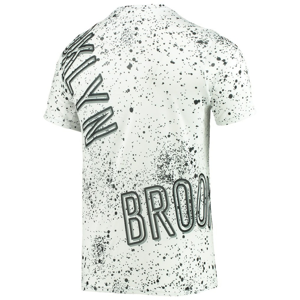 Brooklyn Nets FISLL Gold Foil Splatter Print T-Shirt