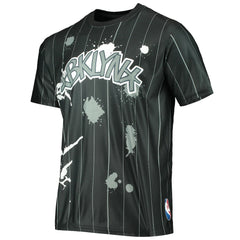 Brooklyn Nets FISLL Striped Splatter T-Shirt