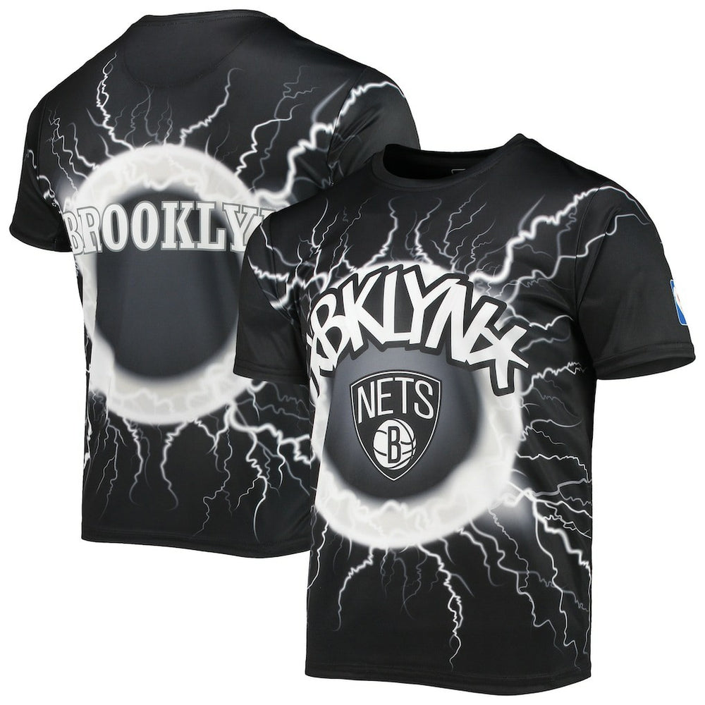 Brooklyn Nets FISLL Tornado Bolt T-Shirt