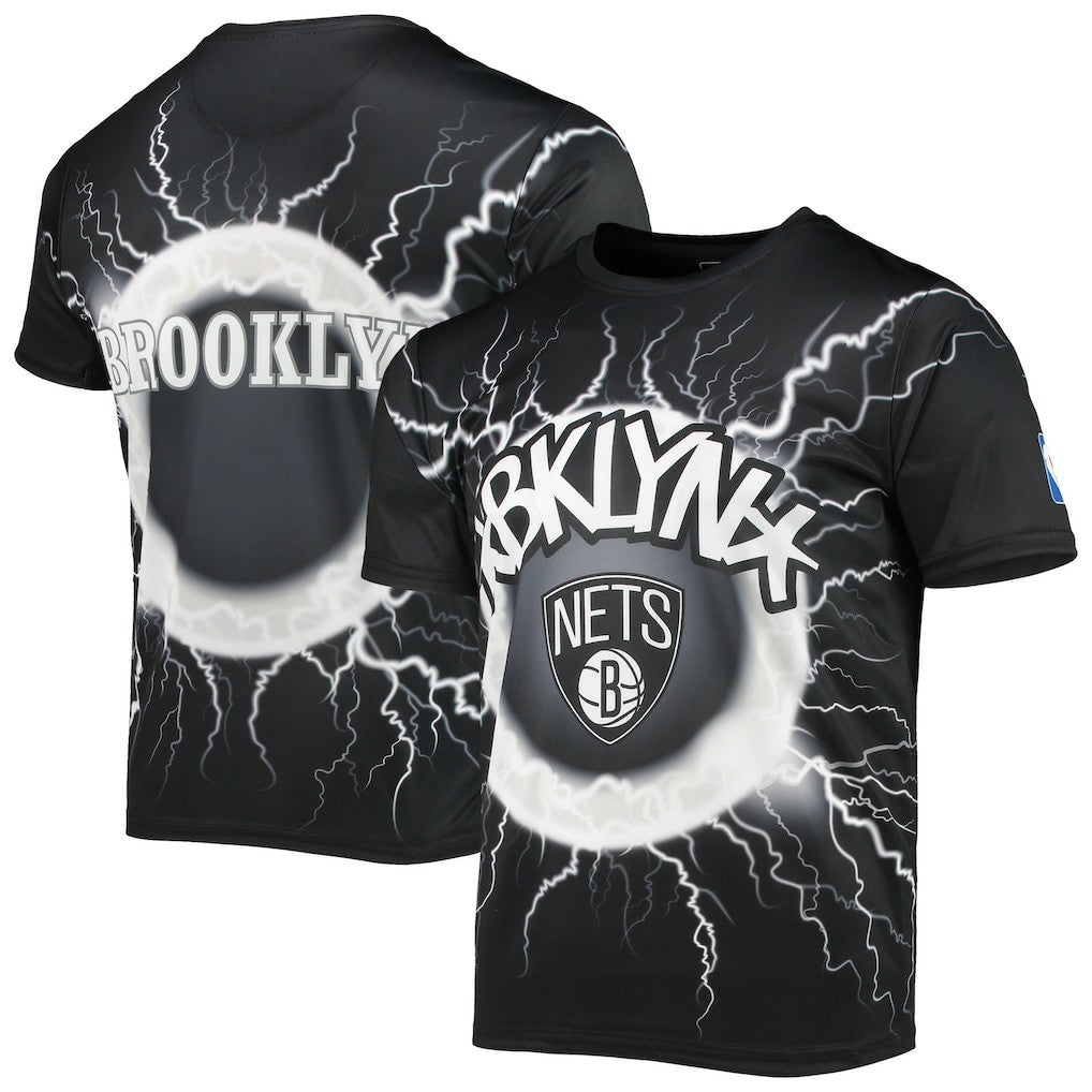 Brooklyn Nets FISLL Tornado Bolt T-Shirt