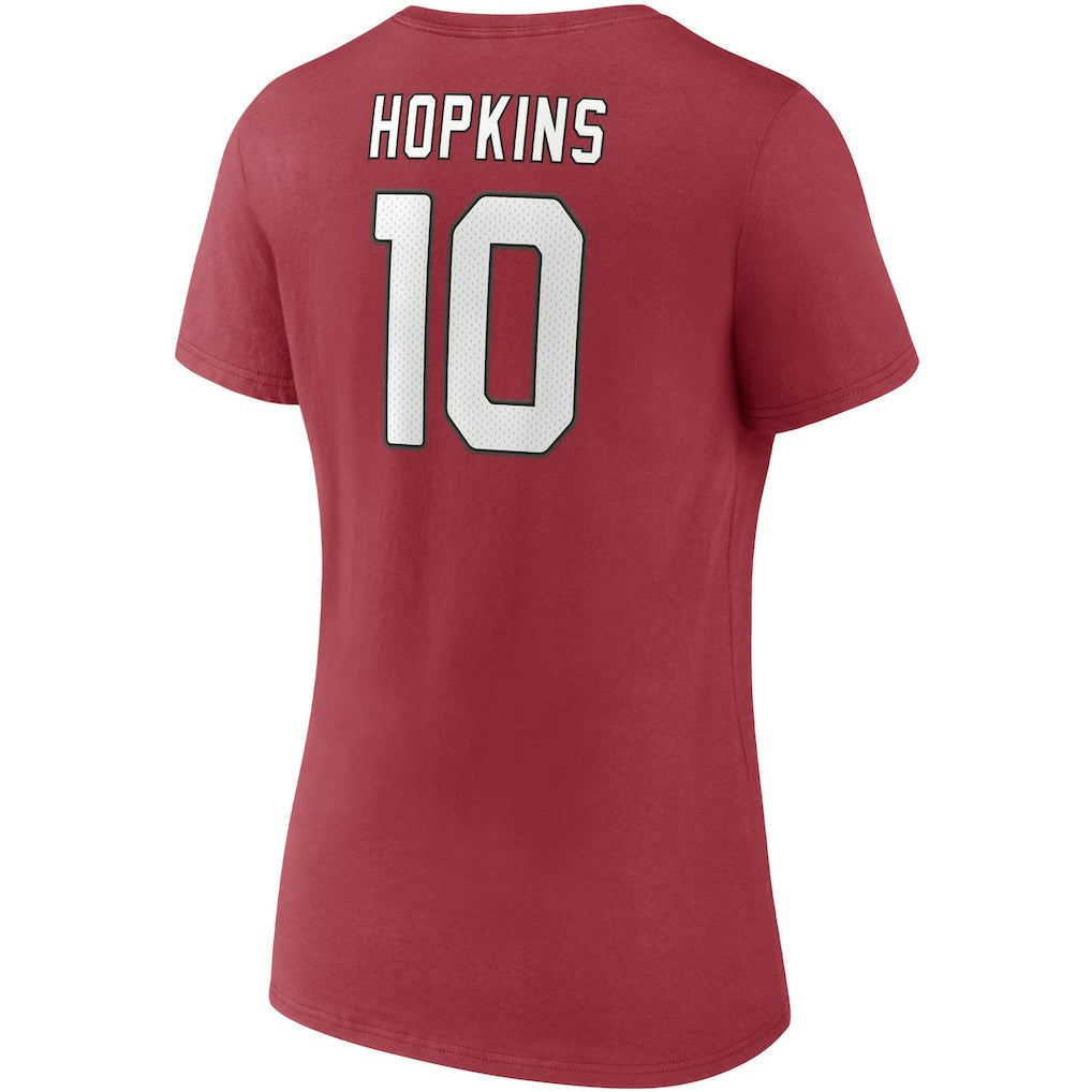 DeAndre Hopkins  Women's Player Icon Name & Number V-Neck T-Shirt - Arizona Cardinals T-shirts