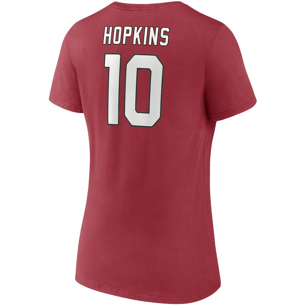 DeAndre Hopkins  Women's Player Icon Name & Number V-Neck T-Shirt - Arizona Cardinals T-shirts