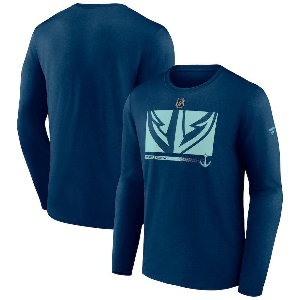 NHL Seattle Kraken Fanatics Authentic Pro Core Collection Secondary Long Sleeve T-Shirt