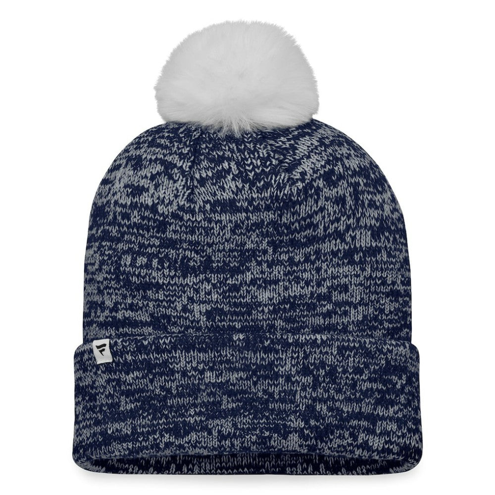 Navy/White Boston Red Sox Fanatics Women's Iconic Cuffed Knit Hat with Pom