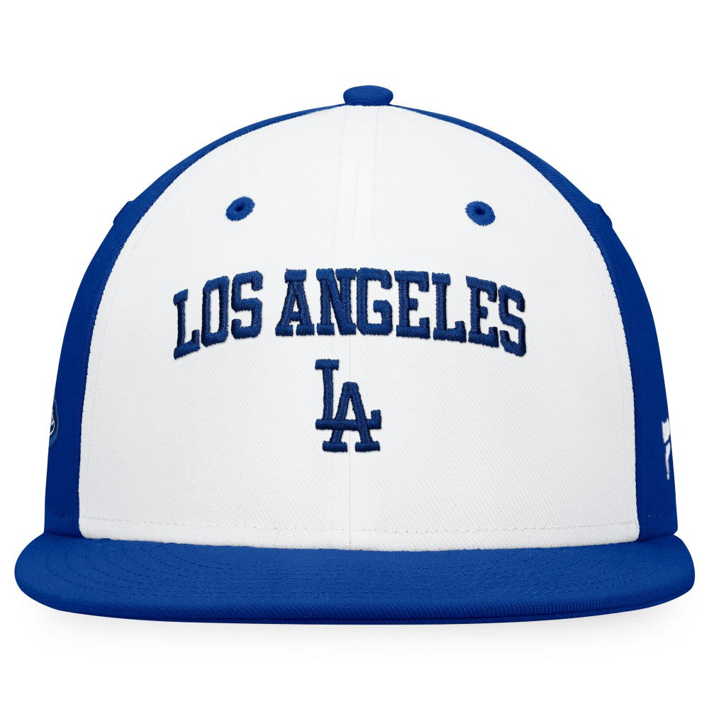 White/Royal Los Angeles Dodgers Fanatics Iconic Color Blocked Fitted Hat