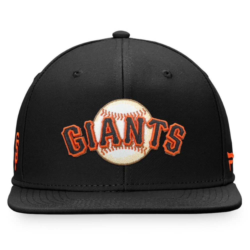 Black San Francisco Giants Fanatics Iconic Team Patch Fitted Hat
