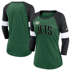 Women's Football Pride Raglan 3/4-Sleeve T-Shirt - New York Jets T-shirts