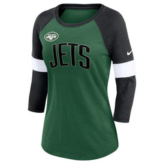Women's Football Pride Raglan 3/4-Sleeve T-Shirt - New York Jets T-shirts