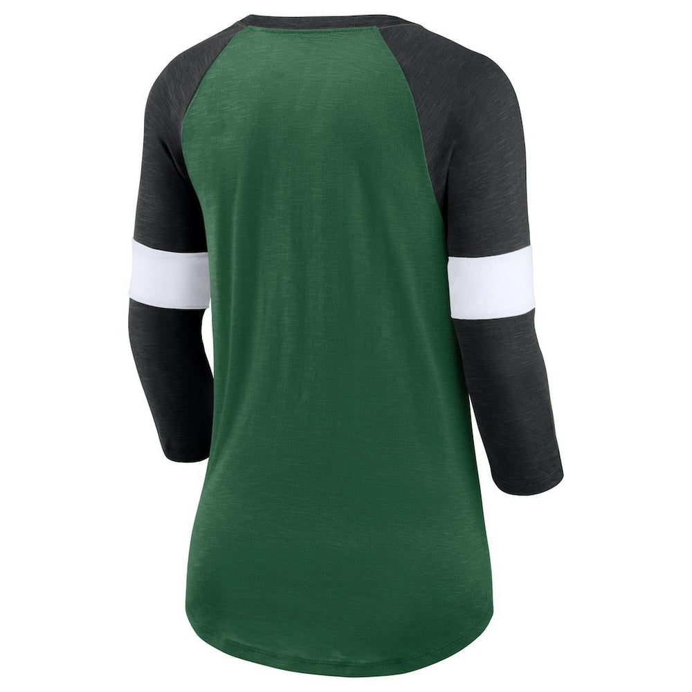 Women's Football Pride Raglan 3/4-Sleeve T-Shirt - New York Jets T-shirts