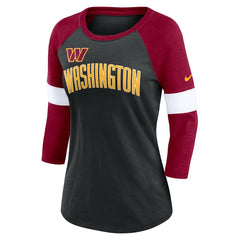 Women's Football Pride Raglan 3/4-Sleeve T-Shirt - Washington Commanders T-shirts
