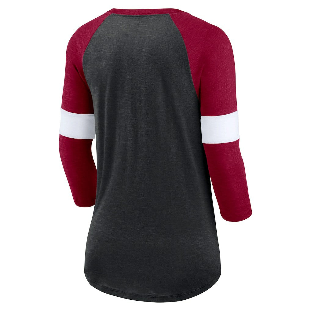 Women's Football Pride Raglan 3/4-Sleeve T-Shirt - Washington Commanders T-shirts