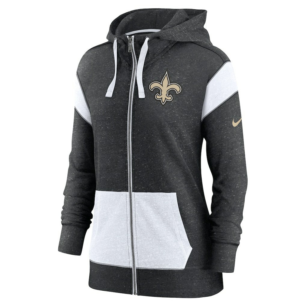 Women's Plus Size Monaco Full-Zip Lightweight Hoodie - New Orleans Saints Hoodies