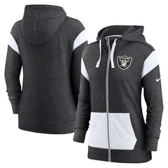 Women's Plus Size Monaco Full-Zip Lightweight Hoodie - Las Vegas Raiders Hoodies