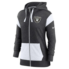 Women's Plus Size Monaco Full-Zip Lightweight Hoodie - Las Vegas Raiders Hoodies