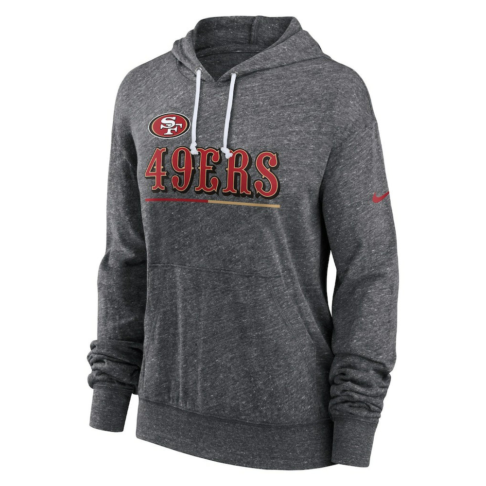 Women's Team Spirit Gym Vintage Lightweight Hoodie Top - San Francisco 49ers Hoodies