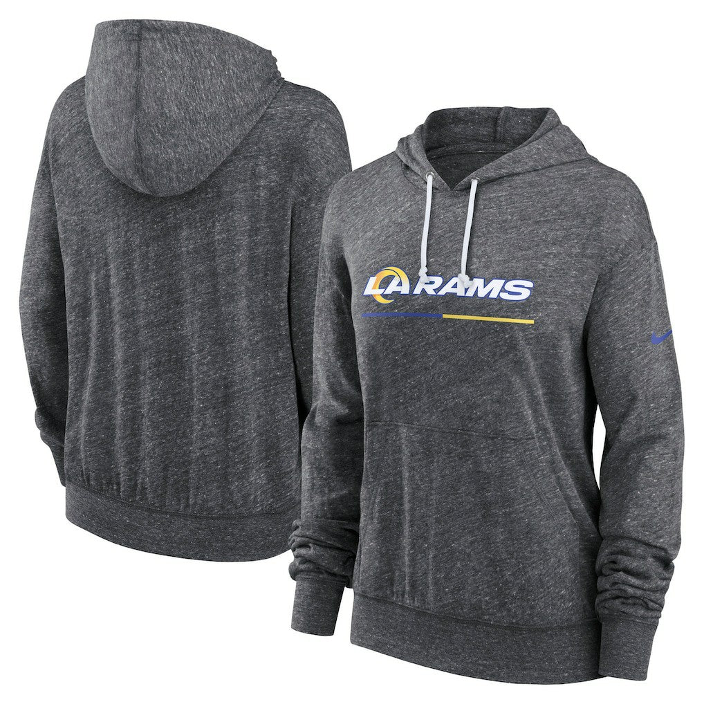 Women's Team Spirit Gym Vintage Lightweight Hoodie Top - Los Angeles Rams Hoodies