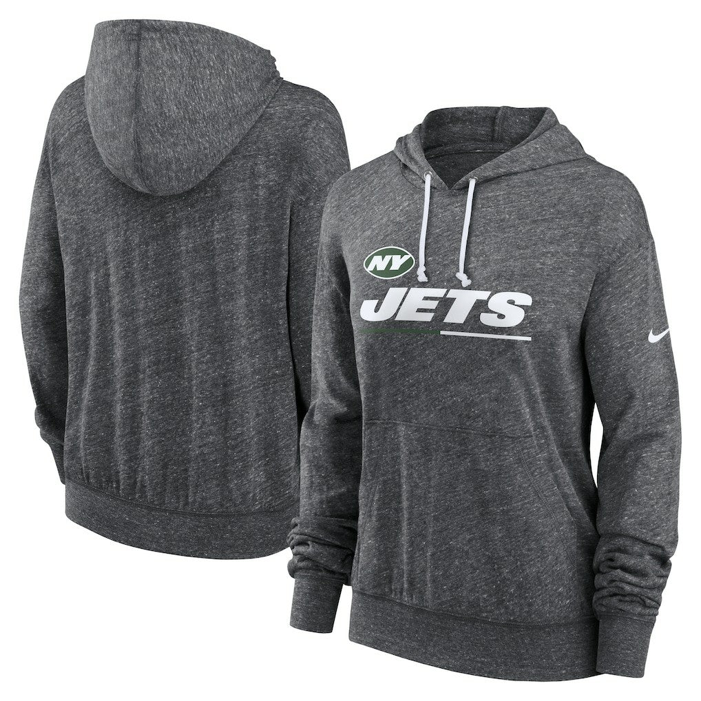 Women's Team Spirit Gym Vintage Lightweight Hoodie Top - New York Jets Hoodies