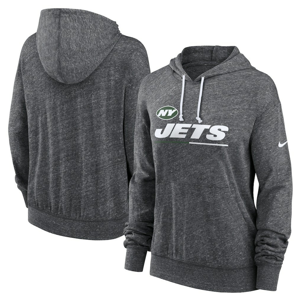 Women's Team Spirit Gym Vintage Lightweight Hoodie Top - New York Jets Hoodies