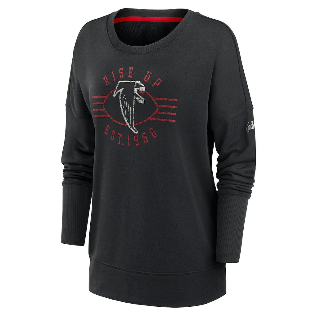Women's Rewind Playback Icon Performance Pullover Sweatshirt - Atlanta Falcons Pullover