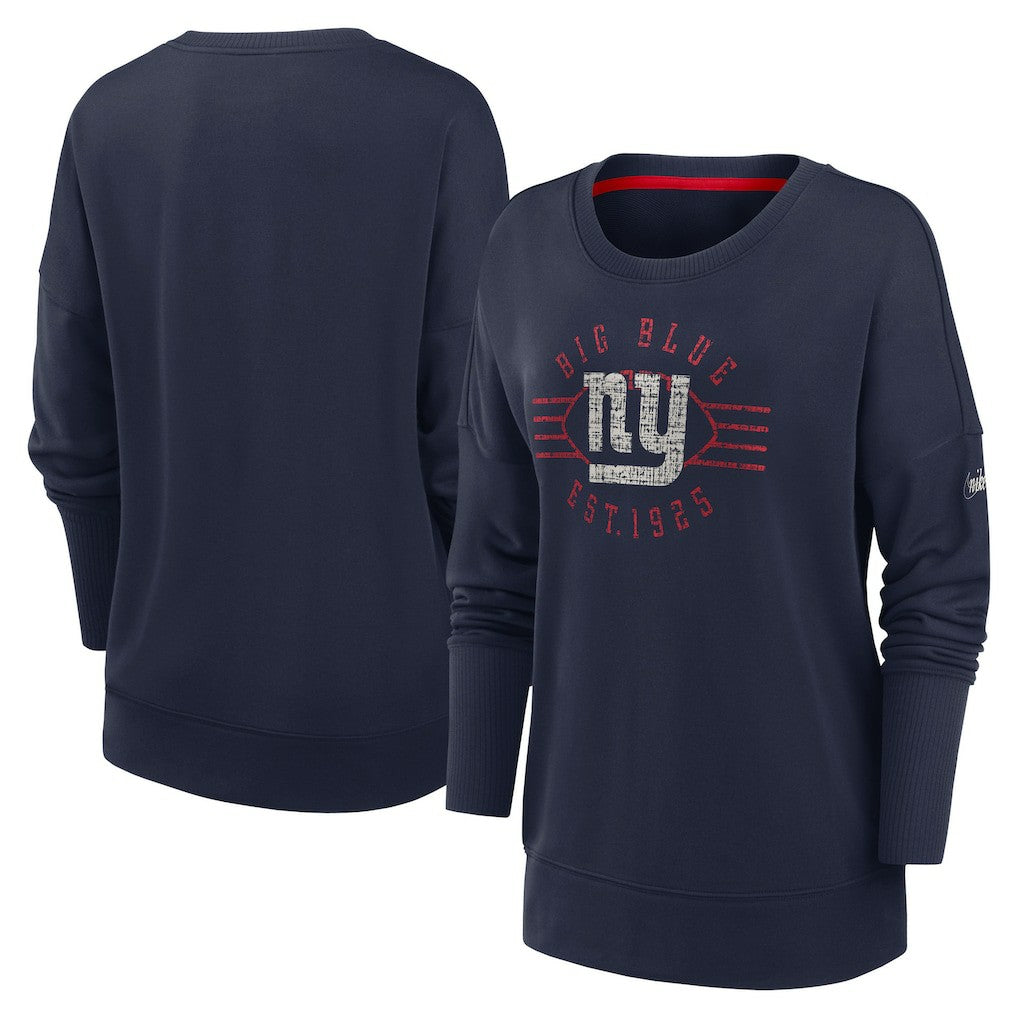Women's Rewind Playback Icon Performance Pullover Sweatshirt - New York Giants Pullover