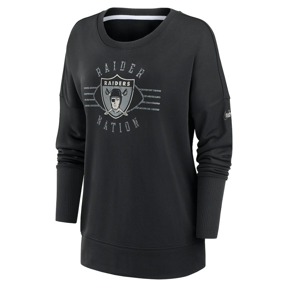 Women's Rewind Playback Icon Performance Pullover Sweatshirt - Las Vegas Raiders Pullover